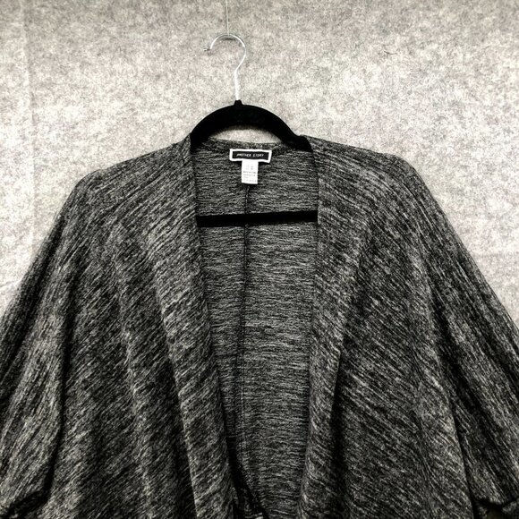 Another Story Oversized Cardigan Sweater Womens M Gray Heather Dolman Open - Picture 3 of 9